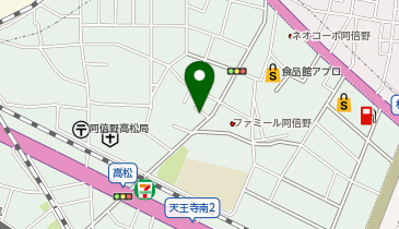 P.ZONE 天王寺町北の地図画像