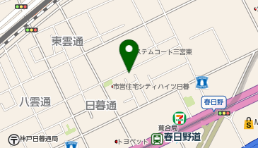 P.ZONE 日暮通の地図画像