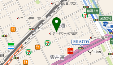 P.ZONE 旭通第3の地図画像
