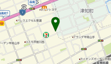 P.ZONE 甲南山手第2の地図画像