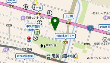 P.ZONE 阪神尼崎駅前の地図画像