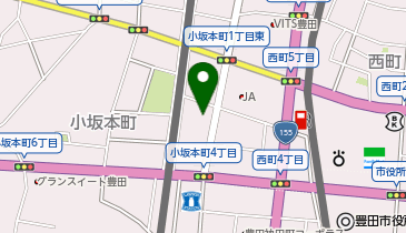 P.ZONE 豊田市小坂本町  の地図画像
