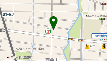 P.ZONE 北田辺の地図画像