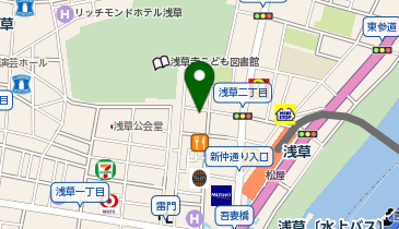 ユアーズ・パーキング浅草第1駐車場の地図画像