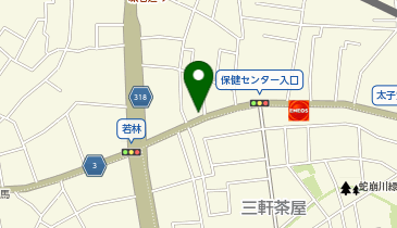ユアーズ・パーキング若林第1駐車場の地図画像