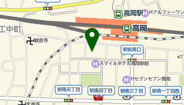 市営高岡駅南駐車場の地図画像