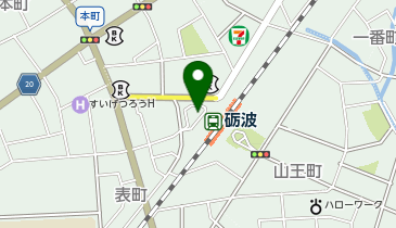 市営砺波駅前広場駐車場の地図画像