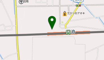 泊駅西側パークアンドライド駐車場の地図画像