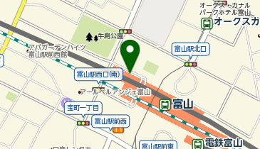 富山駅前第二駐車場の地図画像