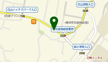 タイムパーキング緑区白山の地図画像