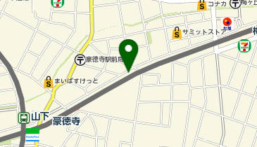 豪徳寺第1駐車場の地図画像
