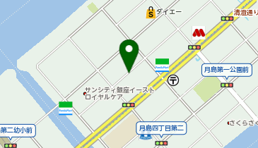 クレスト月島第7の地図画像