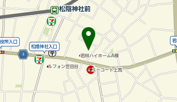 クレスト世田谷若林の地図画像
