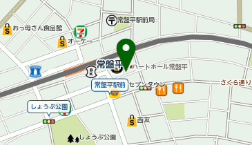 クレスト常盤平の地図画像