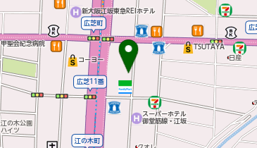 クレスト江坂の地図画像