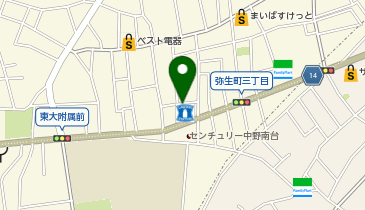 クレスト中野弥生町第2の地図画像