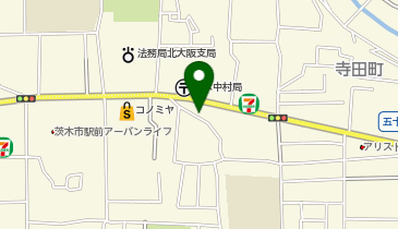 クレスト茨木市中津町の地図画像