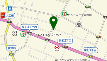 ザ・パーク水戸泉町第5の地図画像