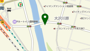 ザ・パーク不来方橋の地図画像