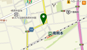 ザ・パーク南熊本5丁目の地図画像