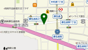 ザ・パーク康生通西の地図画像