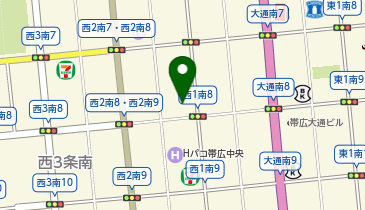 ザ・パーク帯広広小路第2の地図画像