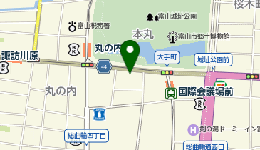 ザ・パーク富山丸の内の地図画像