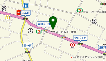 ザ・パーク水戸泉町第4の地図画像