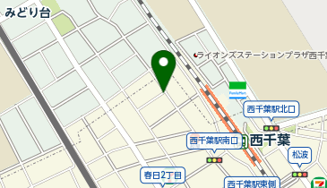 ザ・パーク西千葉第1の地図画像