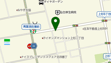 ザ・パーク上杉2丁目2の地図画像