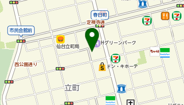 ザ・パーク仙台立町2の地図画像