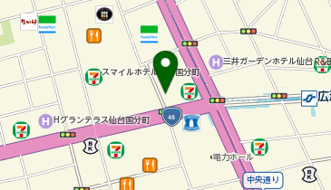 ザ・パーク一番町4丁目(仙台)の地図画像