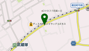 ザ・パーク弓削1丁目の地図画像