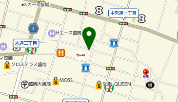 ザ・パーク岩手銀行盛岡大通支店の地図画像