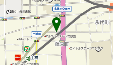 ザ・パーク北藤原町の地図画像