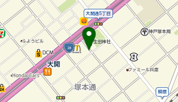 ザ・パーク大開通6丁目の地図画像