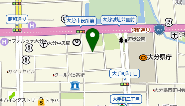 ザ・パーク大分府内町3丁目の地図画像