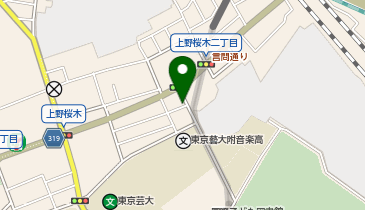 ザ・パーク上野桜木1丁目第2の地図画像