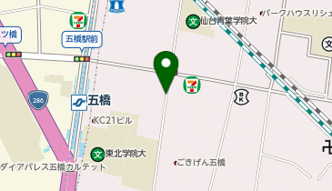 ザ・パーク若林東七番丁の地図画像