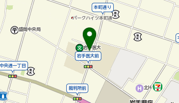 ザ・パークP歯学部地下駐車場の地図画像