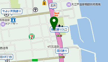 ザ・パーク別府北浜ニューツルタ第2の地図画像