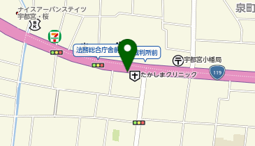 ザ・パーク宇都宮材木町第1の地図画像