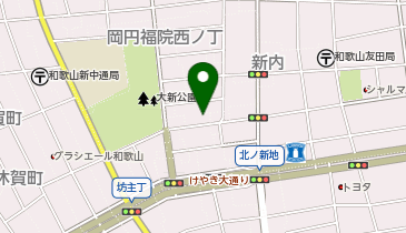 ザ・パーク和歌山北ノ新地2丁目の地図画像