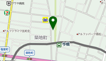 ザ・パーク築地町の地図画像