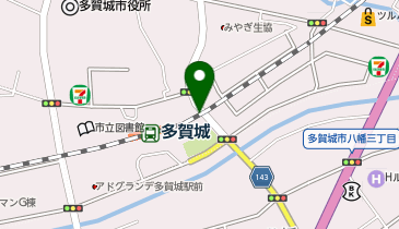 ザ・パーク多賀城駅高架下の地図画像