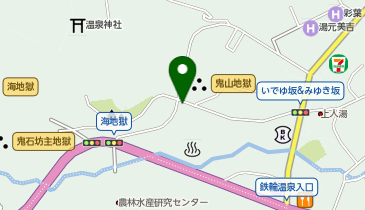 ザ・パーク別府鉄輪・地獄めぐり前の地図画像