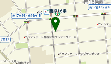 南17西14 カエルパーキングの地図画像