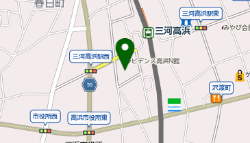 三河高浜駅西駐車場の地図画像