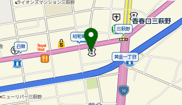 ダイイチパーク西日本シティ銀行三萩野支店の地図画像