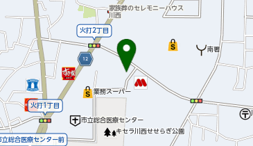 ダイイチパーク川西火打の地図画像